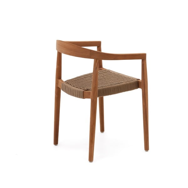 Vrtne stolice u setu 4 kom od masivnog drveta u prirodnoj boji Ydalia – Kave Home-image-3