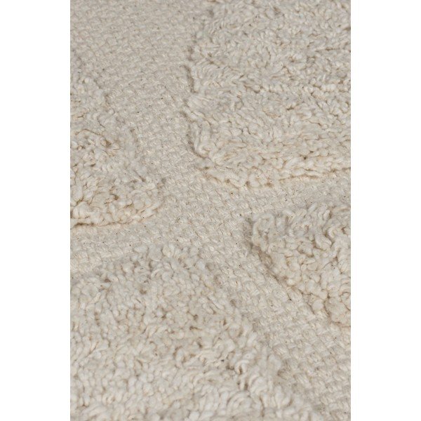 Krem ručno rađen pamučan tepih 80x150 cm Ada Arch Geo – Flair Rugs-image-2