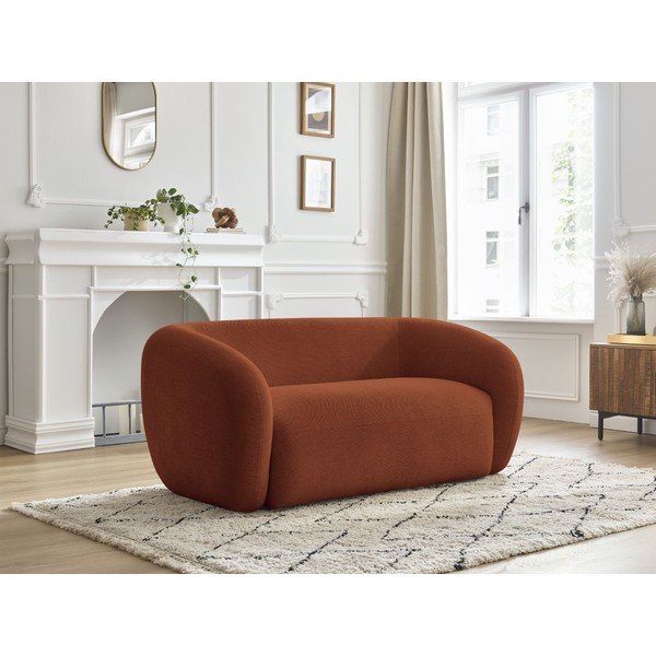 Narančasta sofa od šenila 160 cm Celine – Bobochic Paris-image-1