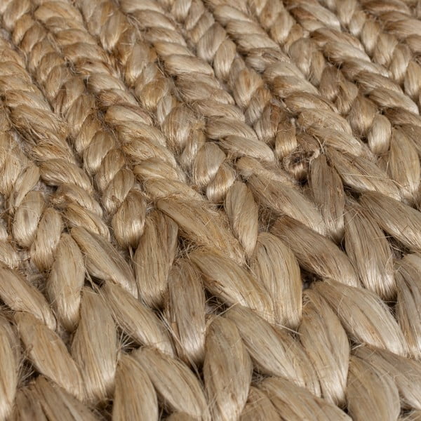 Ručno rađen tepih od kenafa u prirodnoj boji 120x170 cm Drew Border – Flair Rugs-image-3