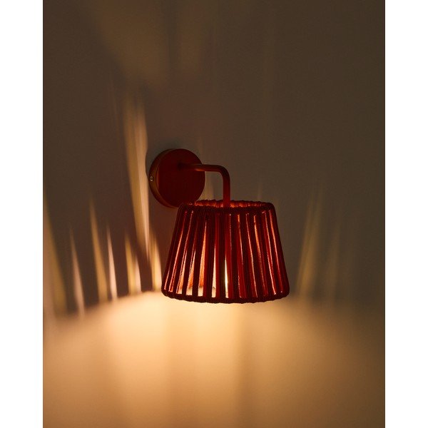 LED zidna vanjska svjetiljka sa solarnim panel (visina 23 cm) Aldet – Kave Home-image-1
