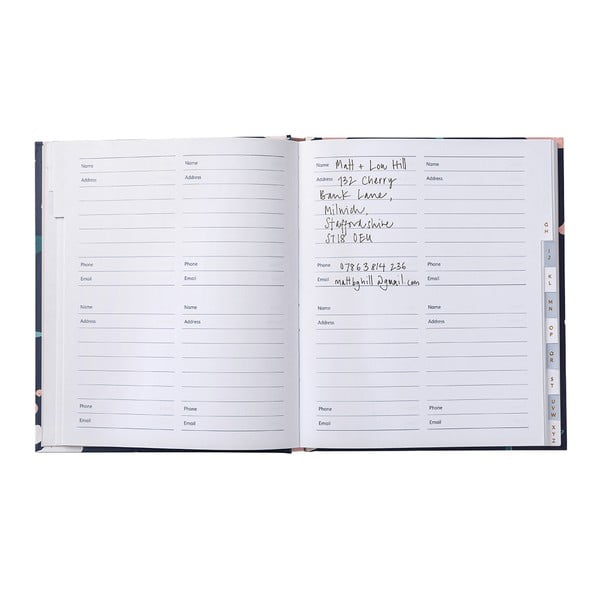 Adresar s ljepljivim naljepnicama Busy B Navy Blush, 104 stranice-image-4