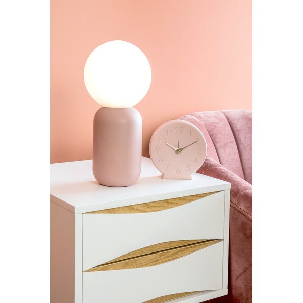 Svijetlo ružičasta stolna lampa Leitmotiv Gala, visina 32 cm-image-2