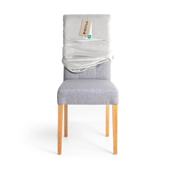 Svijetlo sive rastezljive presvlake 4 kom za stolicu 48 cm Sento – Restilo-image-4