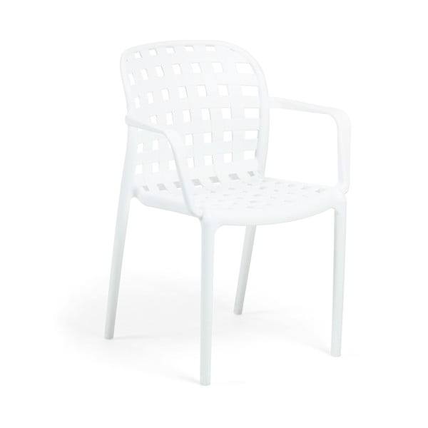 Bijela vrtna stolica sa čeličnim nogama Kave Home Onha