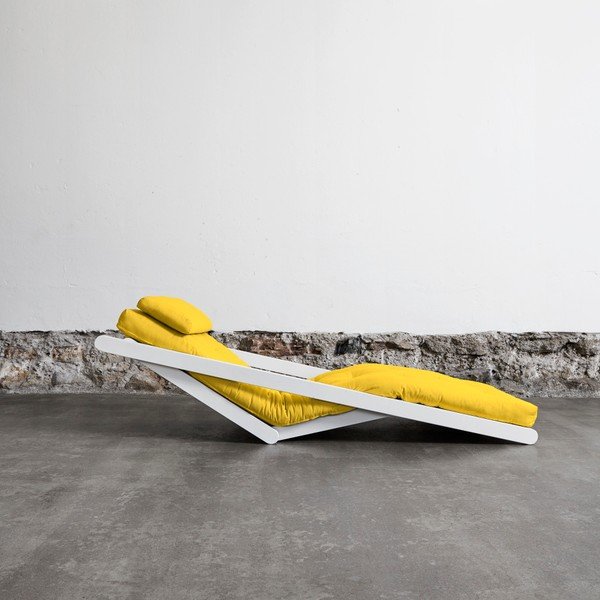 Varijabilna ležaljka Karup Figo White / Amarillo-image-3