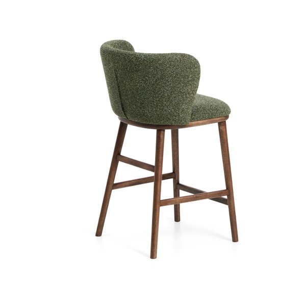 Tamno zelena podstavljena barska stolica (visine sjedala 65 cm) Ciselia – Kave Home-image-3