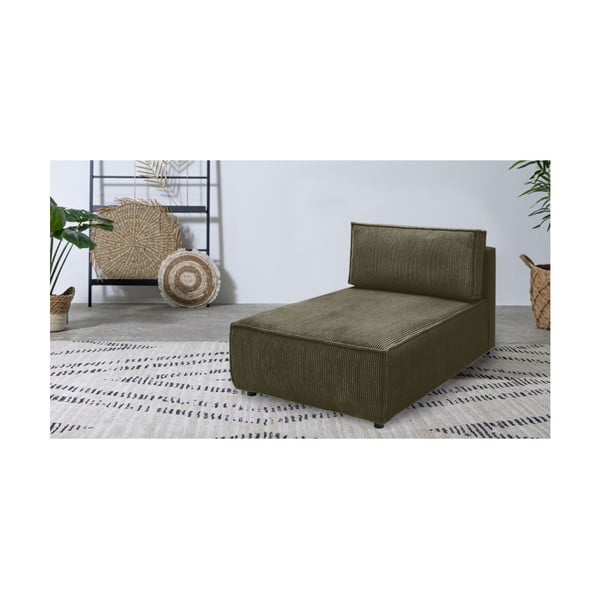 Svijetlo zelena modularna sjedeća garnitura od samta (promjenjiva) Nihad modular – Bobochic Paris-image-1