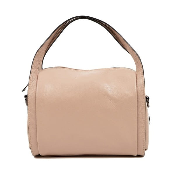 Luisa Vannini Munto ružičasto-bež kožna torbica