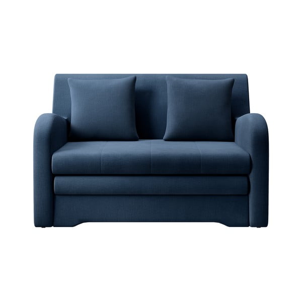 Plava baršunasti sklopiva sofa 130 cm Ario – ELTAP