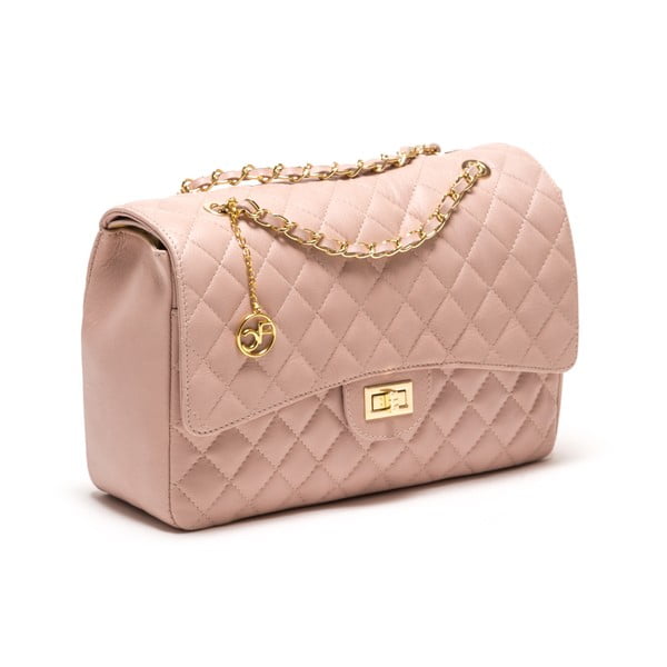 Casla kožna torbica, roza-image-1