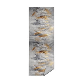 Siva/u zlatnoj boji perivia staza 80x200 cm Golden Feathers – Mila Home