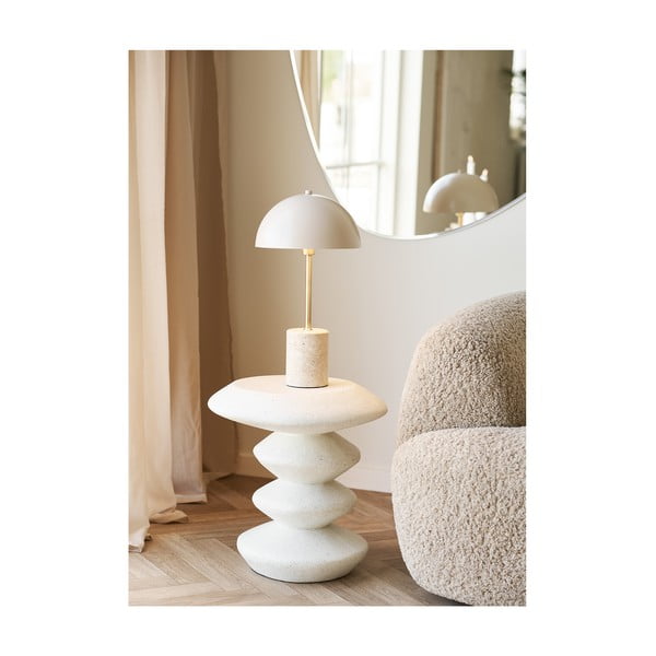 Okrugao pomoćni stol od kamenine ø 36 cm Blackburn – House Nordic-image-2