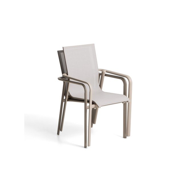 Bež/smeđe-siva vrtna stolica Canea – Kave Home-image-3