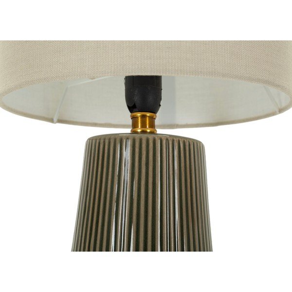 Kaki zelena/krem stolna lampa keramička s tekstilnim sjenilom (visina 41,5 cm) Harmony – Mauro Ferretti-image-3