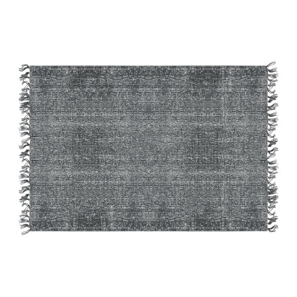 Crni pamučni tepih PT LIVING Washed, 140 x 200 cm