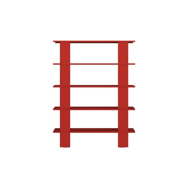 Crvena metalna biblioteka 120x156x37 cm Hes – noo.ma-image-3