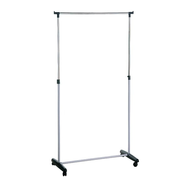 Metalni teleskopski/mobilni stalak za odjeću u srebrnoj boji – Premier Housewares