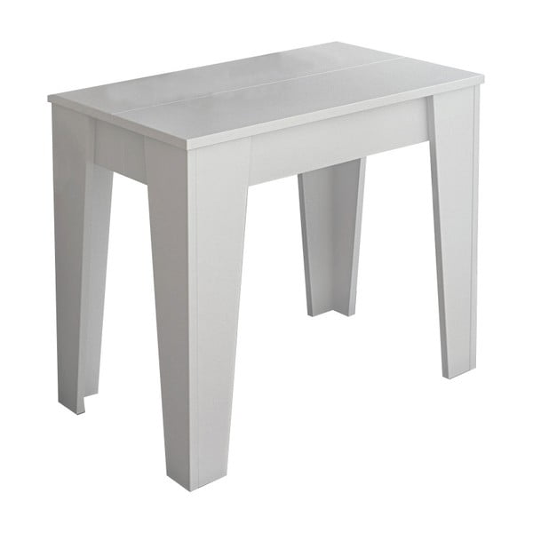 Bijeli drveni stol sa 6 dodatnih nastavaka Tomasucci Charlie, 75 x 90 x 50 cm
