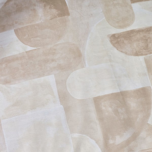 Bež posteljina za bračni krevet 200x200 cm Sloane Geo – Catherine Lansfield-image-4