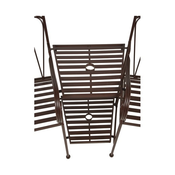 Crna metalna vrtna klupa Rinjani – Garden Pleasure-image-3