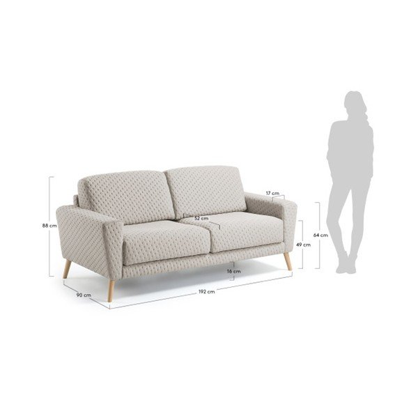 Bež trosjed La Forma Guy-image-1