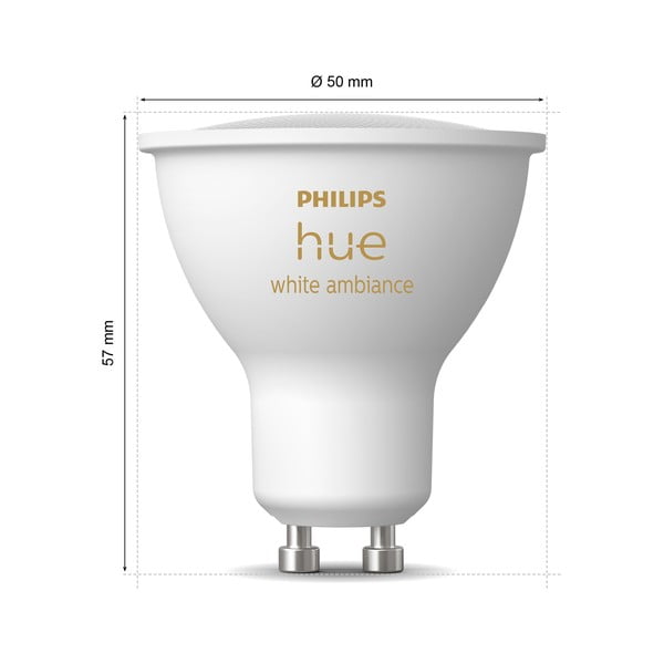 LED pametne žarulje u setu 2 kom GU10, 4 W White ambiance – Philips Hue-image-4