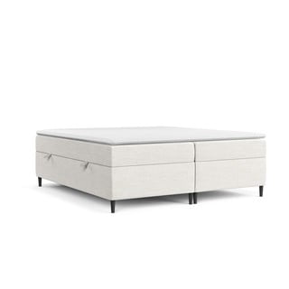Krem boxspring krevet s prostorom za pohranu 160x200 cm Araya – Maison de Rêve