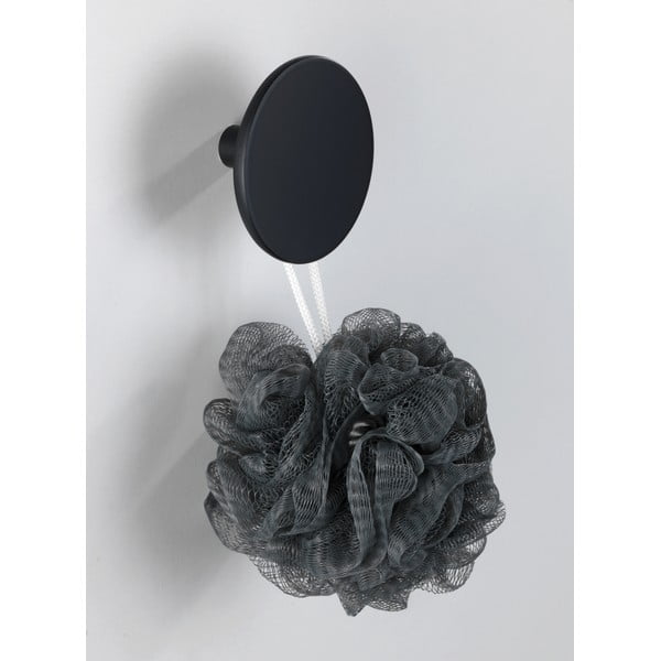 Mat crna zidna kukica Wenko Melle, ⌀ 8 cm-image-1