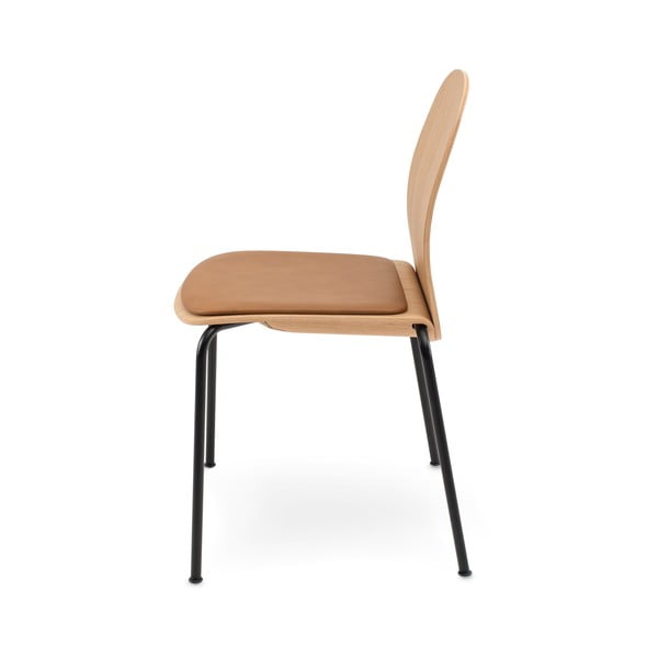 Konjak smeđe/u prirodnoj boji sklopive blagovaonske stolice u setu 2 kom u dekoru hrasta Book – Gazzda-image-3