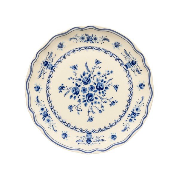 Plavi/bež desertni tanjur od kamenine ø 21 cm Vila – Costa Nova