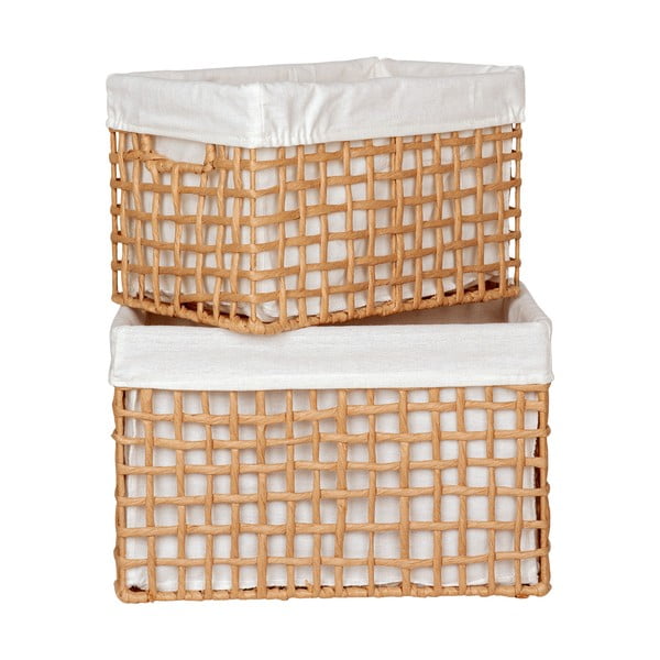 Košare u setu 2 kom 25x35x22 cm Bustelo – House Nordic-image-2