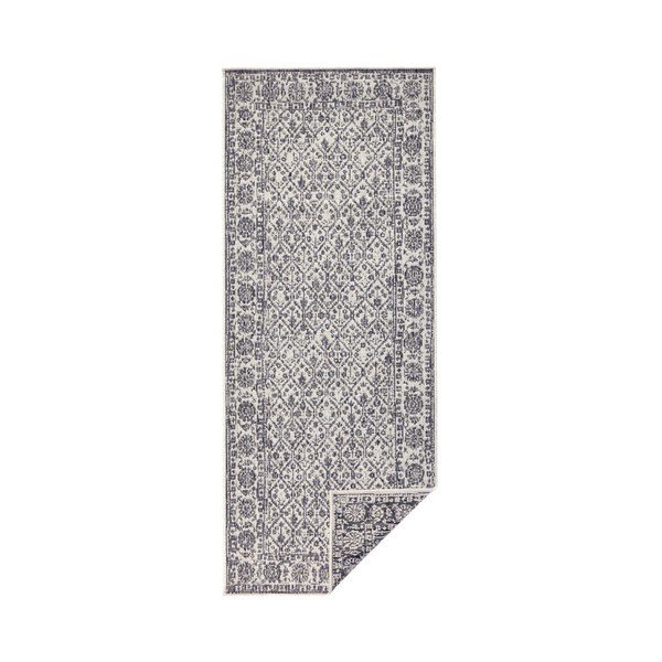 Sivo-krem obostrani tepih prikladan za vanjski Bougari Curacao, 80 x 150 cm-image-1