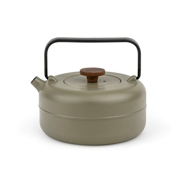 Kaki zeleni čajnik od lijevanog željeza s cjedilom 750 ml Henan – Bredemeijer