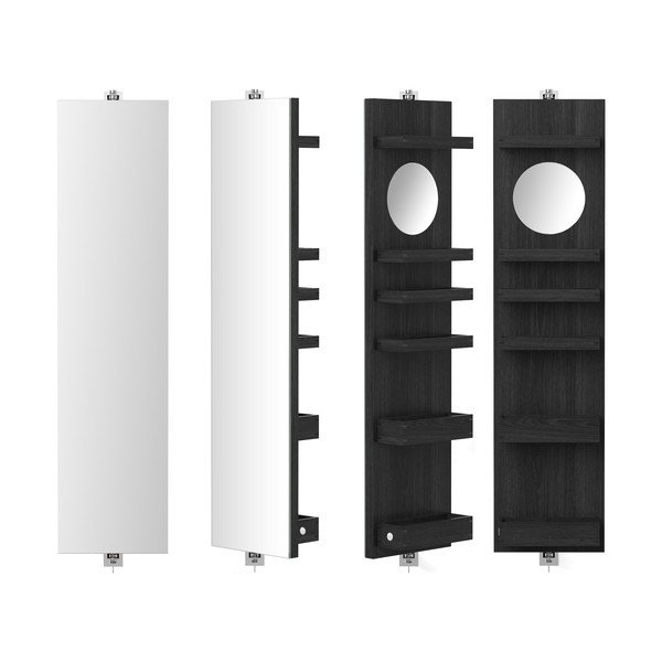 Rotirajuće zrcalo s policama Wireworks Cosmos Dark, visina 114 cm-image-1