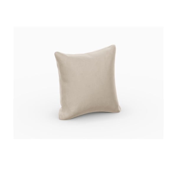 Bež baršunasti jastuk za modularnu sofu Rome Velvet - Cosmopolitan Design-image-1