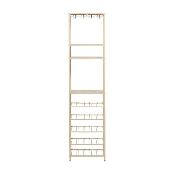 Bež vitrina za vino broj boca 25 kom, 45x185x40 cm Reese – WOOOD-image-2