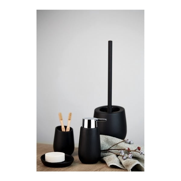 Crni keramički dozator za sapun Wenko Badi-image-2