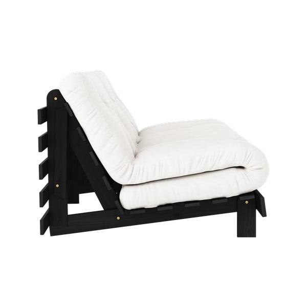 Krem sklopiva sofa 160 cm Roots Black Night – Karup Design-image-4