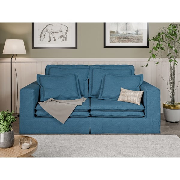 Plava sofa 196 cm Nora – Ropez-image-1
