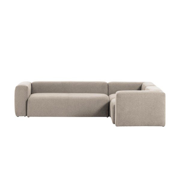 Bež kutna garnitura od šenila Blok – Kave Home-image-2