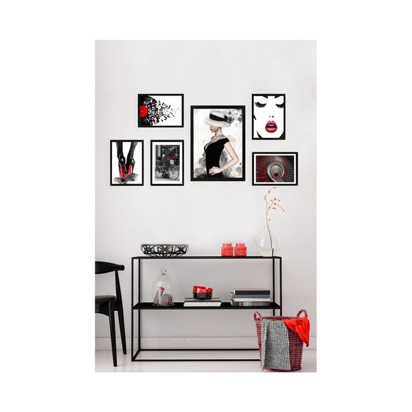 Set od 6 zidnih slika Tablo centar Falling in Love