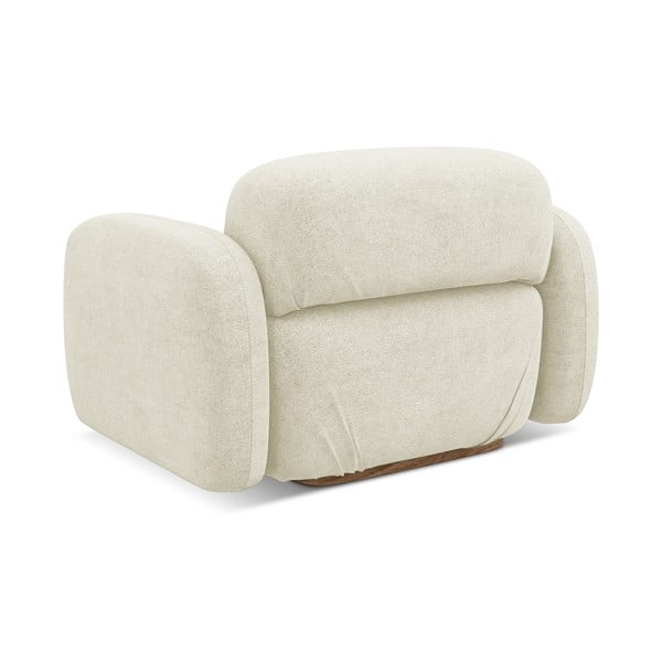 Krem modularna sjedeća garnitura od bouclé tkanine Ailani – Makamii-image-3