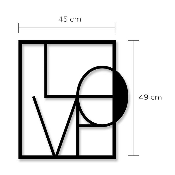 Zidna metalna dekoracija Love-image-2
