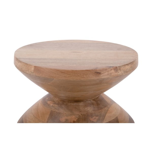 Okrugao pomoćni stol od masivnog manga ø 35 cm  Totem  – Leitmotiv-image-4