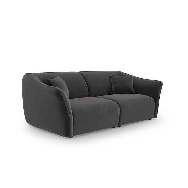 Tamno siva baršunasta sofa 206 cm Tokyo – Cosmopolitan Design-image-2