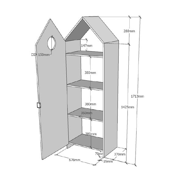 Mint zeleni ormar Vipack Casami-image-3