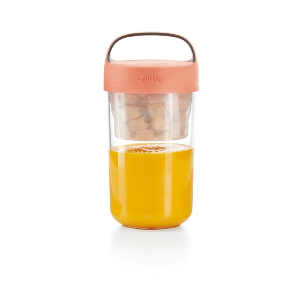 Posuda za juhu s narančastim poklopcem Lékué To Go, 600 ml-image-4