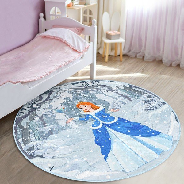 Plavi dječji tepih ø 100 cm Comfort – Mila Home-image-1