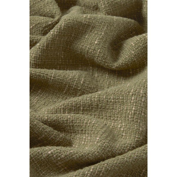 Kaki zelena pamučna deka 130x180 cm Handloom – Lorena Canals-image-3
